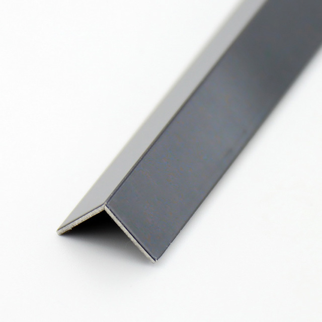 Polished stainless steel angle iron